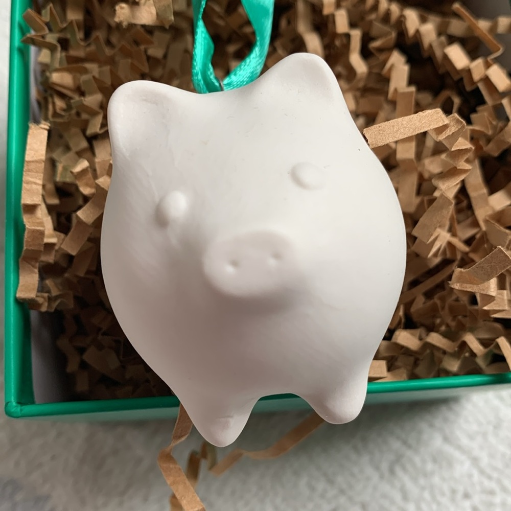 Jonathan Adler Porcelain Ornament PIGGY NWT in box